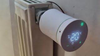 Install BRT-100 radiator thermostat Smart Home Zigbee MOES and connect to 220v power without batteri