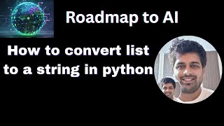 How to convert list to a string in python #python #programming #tech