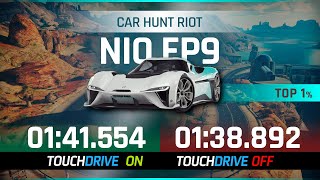 Asphalt 9 Car Hunt Riot - NIO EP9 - Touchdrive & Manual Lap - THE NARROWS