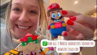 Shop- ✅ how all three interactive ￼Mario characters sound in Bowser’s Lego car ￼