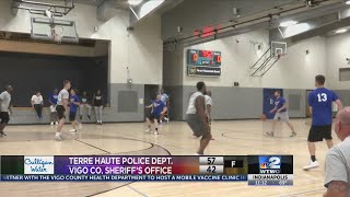 THPD battle against Vigo Co. Sheriff’s Office in Brown vs. Blue basketball game benefiting CASY