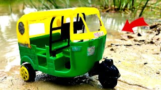 Washing with Fun JCB 3dx Eco | Muddy Tractor and Truck Washing in Village pond | @KidsCreators