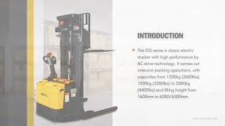 [ STAXX ] Heavy Duty Electric Stacker - Straddle Leg Type ESS | Pallet Stackers Manufacturer