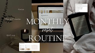 PRODUCTIVE MONTHLY RESET ROUTINE: Setting goals, habits, getting organised + Notion @Notion