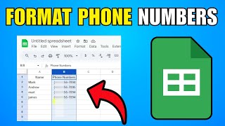 How To Format Phone Numbers In Google Sheets (2026) (Best Method)