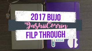 Bullet journal flip through 💜 My first bullet journals | Nov 2016 - Dec 2017