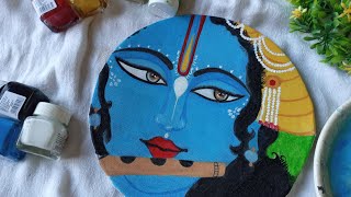 Shri Krishan Acrylic Painting/ How to draw krishna painting / Acrylic Painting