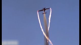 Alxa Aviation Festival holds first sunset aerobatic show | CCTV English