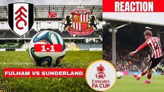 Fulham vs Sunderland 1-1 Live Stream FA Cup Football Match Today Commentary Score Highlights 2023