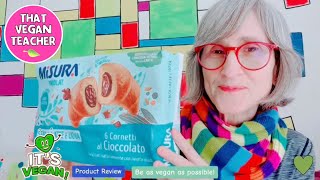 THEY'RE VEGAN!  Product Review  🇮🇹 Italian Croissants 🇮🇹 Misura Cornetti al Cioccolato 🇮🇹