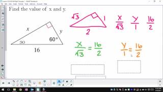 Lesson 30 30 60 90 Right Triangles