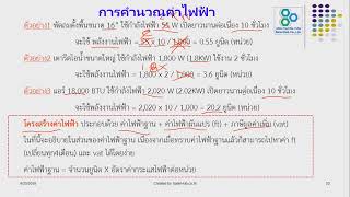 การคำนวณค่าไฟฟ้า แบบเข้าใจง่าย