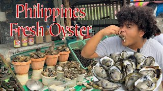 PHILIPPINES FRESH TALABA/OYSTER! PINOY MUKBANG WITH JUST LAFAM!