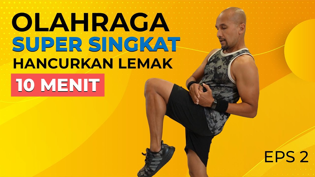 10 MENIT OLAHRAGA SINGKAT DI RUMAH MEMBAKAR LEMAK, TANPA ALAT! - YouTube