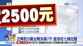 日幣創4個月新低 換5萬台幣多7千日幣│中視新聞 20180928