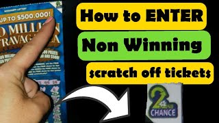 2nd Chance 💰 How to enter non WINNING Mississippi scratch off tickets 2nd chance tickets.