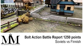 08 Bolt Action Battle Report: Soviets v Finnish c1250 points #warlordgames #boltaction