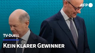 TV-Duell Scholz-Merz ohne klaren Gewinner | AFP