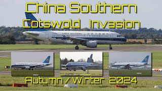 See all nine China Southern Airbus A319s relocate to Cotswold Airport over Autumn/Winter 2024.