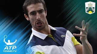 Jaw-dropping Pablo Cuevas tweener shot vs Nadal | Rolex Paris Masters 2017