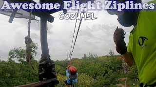 Amazing Zipline Adventure - 'Amazing Flight Zipline' in Cozumel, Mexico