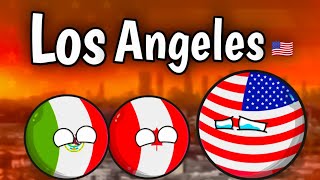 Discussion about Los Angeles 😭 Usa, Canada and Mexico | #countryballs #worldprovinces