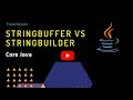 Differences between StringBuffer and StringBuilder in java | Java Interview