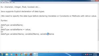 Java for Selenium Part 3: Java Data Types, Java Modifiers, Java Variables