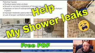 Why does my shower leak? Free help.