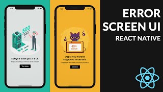 Error Screen UI - React Native | Speed Code