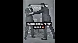 Respect  🫡  Mohammad Ali’s foot speed 🤼
