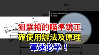 狙擊槍的瞄準鏡正確使用辦法及原理，軍迷必學！，[熱點軍事]