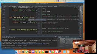 Live Python coding! 3D mesh processing with numpy and trimesh.