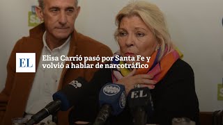 ELISA CARRIÓ PASÓ POR SANTA FE Y VOLVIÓ A HABLAR DE NARCOTRÁFICO.