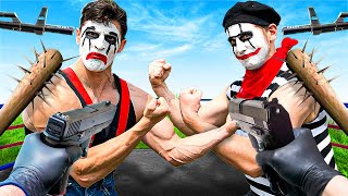 Mime VS Mime Extreme Pain Gauntlet *FIRST TO BREAK CHARACTER LOSES*