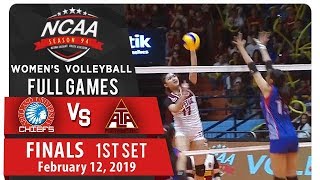 NCAA 94 WV Finals Game 3: AU vs. UPHSD | Full Game | 1st Set | February 12, 2019