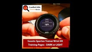Background Colour - changing to a light theme Suunto Spartan Trainer