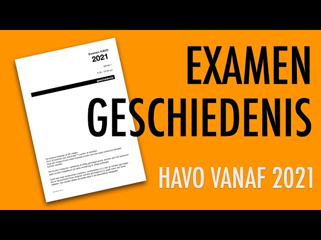 Wat Moet Je Weten Voor Geschiedenis Examen Havo: De Belangrijkste ...