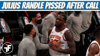 Julius Randle Mad at Ref After a Travel Call on Him Ends the Game | Knicks vs Nets