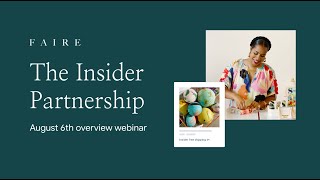 Insider Partnership Webinar Recording | August 6, 2024