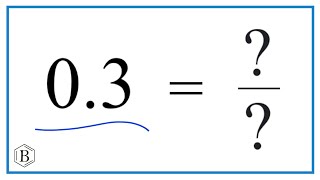 0.3 as a Fraction (simplified form)