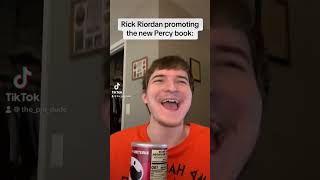 Rick Riordan promoting the new Percy Jackson book: