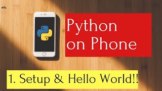 Learn Python Programming on Mobile Phone - 01