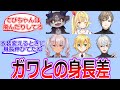 ガワとの身長差について語るにじ民の反応【反応集・Vtuber・にじさんじ】