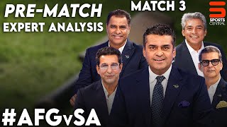 Afghanistan vs South Africa | (Pre-Match Show) Expert Analysis | THE DP WORLD DRESSING ROOM | M3K1K