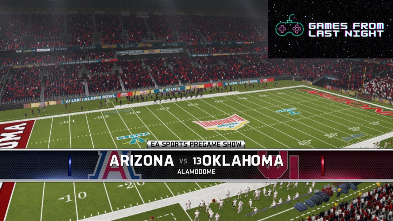 EA Sports NCAA Football 14 | Exhibition Game Arizona Vs Oklahoma ...