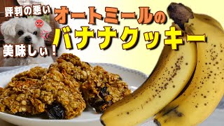 『オートミール』でバナナクッキーの美味しい作り方　〜レーズンとクルミ入り〜