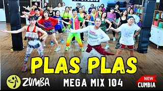 #zumba PLAS PLAS - MEGA MIX 104 Zumba Cumbia