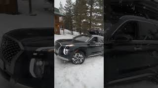 2022 Palisade AWD vs Uphill in the snow