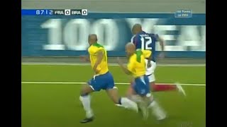 Thierry Henry crazy speed vs Roberto Carlos 2004